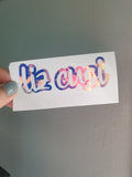 Name Decal (Two Colors)
