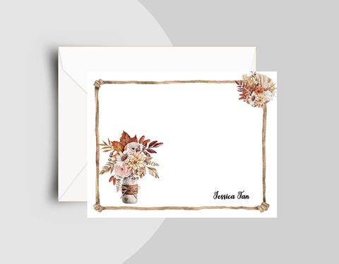 Vintage Autumn Note Cards