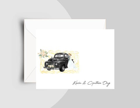 Wedding Thank You Note Cards