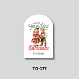 Personalized Christmas Arc Tags