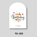 Birthday Arc Gift Tags