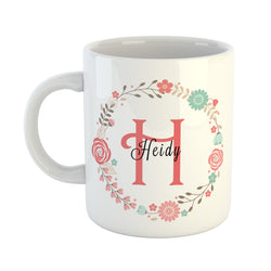 Flower Wreath Ceramic Mug