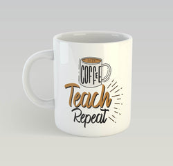 Coffee Teach Repeat Ceramic Mug