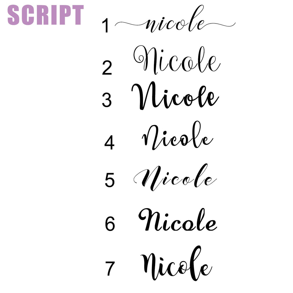 Regular Name Decals – Vin & Cole