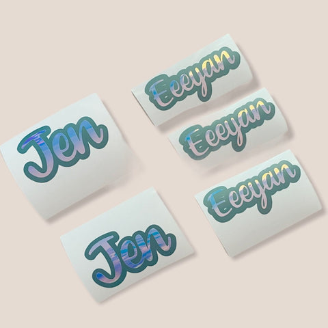 Name Decal (Two Colors)