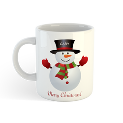 Happy Snowman Ceramic Mug