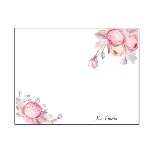 Watercolor Floral Note Card