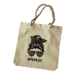 MOMLIFE Animal Print Canvass Tote Bags