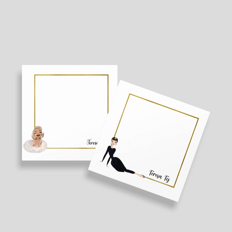 Audrey Hepburn and Marilyn Monroe Inspired Gift Tags