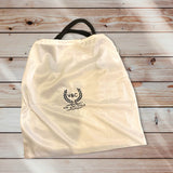 Monogram Burlap Tote Bag