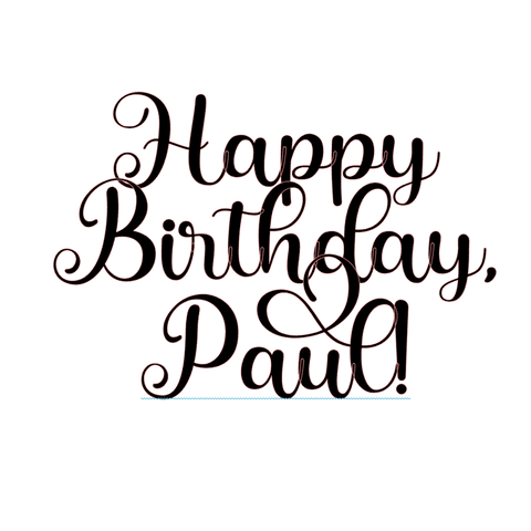 Personalized Plastic Cake Topper