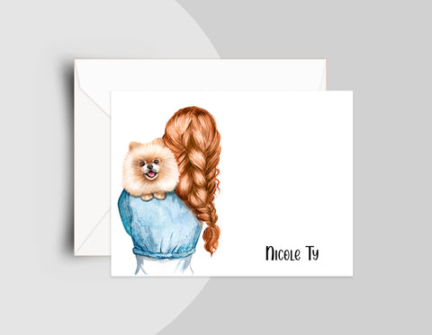 Pomeranian Note Cards 001