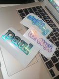 Name Decal (Two Colors)